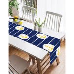 - SuetRunner-7601-Gorsel2 - Realhomes  Realhomes Lacivert Zemin Üzerinde Çapa Çizimli Dijital Baskılı Özel Tasarım Süet Runner Realhomes