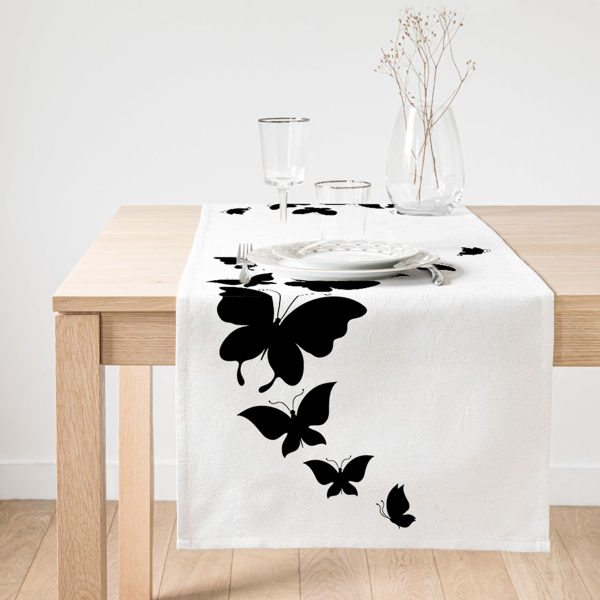 - SuetRunner-767-Gorsel1 - Realhomes  Realhomes Renkli Zemin Üzerinde Beyaz Çapa Desenli Dijital Baskılı Özel Tasarım Süet Runner Realhomes