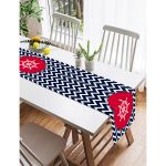 - SuetRunner-7686-Gorsel2 - Realhomes  Realhomes Renkli Zemin Üzerinde Geometrik Zigzag Desenli Çapa Dijital Baskılı Özel Tasarım Süet Runner Realhomes