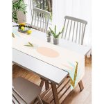 Realhomes Renkli Zemin Üzerinde Gold Detaylı Hello Yazılı Dijital Baskılı Özel Tasarım Süet Runner Realhomes