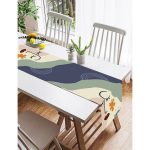 Realhomes Pastel Zemin Üzerinde Onedraw Çizimli Bayan Silüeti Dijital Baskılı Özel Tasarım Süet Runner Realhomes