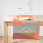 - SuetRunner-8155-Gorsel1 - Realhomes Realhomes Pastel Zemin Üzerinde Güneş Desenli Dijital Baskılı Özel Tasarım Süet Runner Realhomes