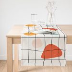 - SuetRunner-8158-Gorsel1 - Realhomes  Realhomes Kırık Beyaz Zemin Üzerinde Geometrik Desenli  Dijital Baskılı Özel Tasarım Süet Runner Realhomes