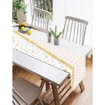 Realhomes Renkli Zemin Üzerinde Geometrik Desenli Dijital Baskılı Özel Tasarım Süet Runner Realhomes