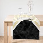 - SuetRunner-8291-Gorsel1 - Realhomes Realhomes Beyaz Zemin Üzerinde Siyah Mermer Detaylı Gold Yatay Çizgili Dijital Baskılı Özel Tasarım Süet Runner Realhomes