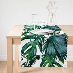 - SuetRunner-835-Gorsel1 - Realhomes  Realhomes Yaprak Desen Dijital Baskılı Süet Runner Realhomes