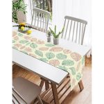 Realhomes Yaprak Temalı Dijital Baskılı Süet Runner Realhomes