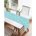 Realhomes Renkli Zemin Üzerinde Yılbaşı Desenli Dijital Baskılı Özel Tasarım Süet Runner Realhomes