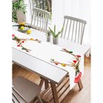 Realhomes Modern Geyik Desen Dijital Baskılı Süet Runner Realhomes