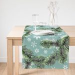 Realhomes Renkli Zemin Üzerinde Kartanesi Desenli Dijital Baskılı Özel Tasarım Süet Runner Realhomes