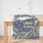 Realhomes Renkli Zemin Üzerinde Kartanesi Desenli Dijital Baskılı Özel Tasarım Süet Runner Realhomes