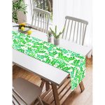 Realhomes Yaprak Temalı Dijital Baskılı Süet Runner Realhomes