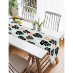 - SuetRunner-8452-Gorsel2 - Realhomes Realhomes Renkli Zemin Üzerinde Siyah Yaprak Desneli Dijital Baskılı Özel Tasarım Süet Runner Realhomes