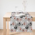 - SuetRunner-8457-Gorsel1 - Realhomes Realhomes Pastel Zemin Üzerinde Yaprak Desenli Dijital Baskılı Özel Tasarım Süet Runner Realhomes