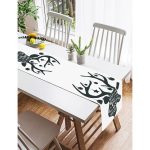 Realhomes Christmas Temalı Dijital Baskılı Süet Runner Realhomes