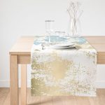 - SuetRunner-8547-Gorsel1 - Realhomes Realhomes Renkli Zemin Üzerinde Gold Detaylı Mermer Desenli Dijital Baskılı Özel Tasarım Süet Runner Realhomes