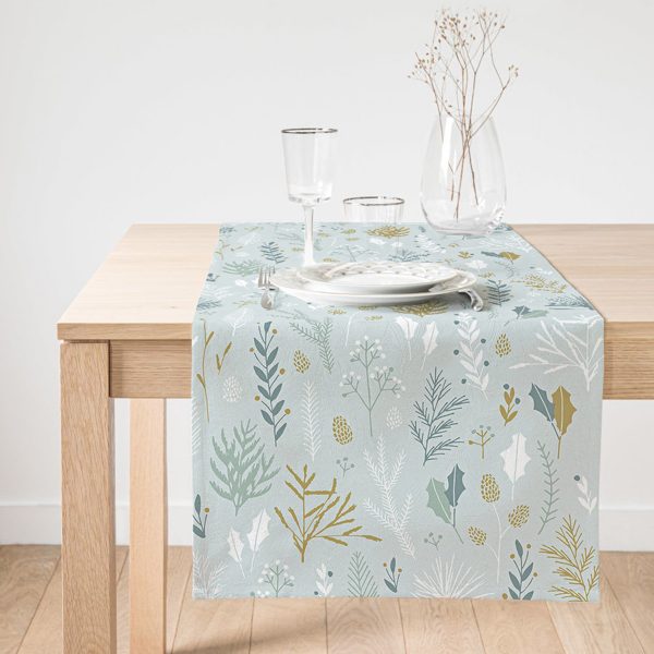 - SuetRunner-8556-Gorsel1 - Realhomes  Realhomes Beyaz Zemin Üzerinde Bal Kabağı Desenli Dijital Baskılı Özel Tasarım Süet Runner Realhomes