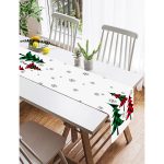 - SuetRunner-8613-Gorsel2 - Realhomes  Realhomes Beyaz Zemin Üzerinde Ekose Desenli Çamağacı Motifli Dijital Baskılı Özel Tasarım Süet Runner Realhomes