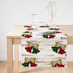 - SuetRunner-8620-Gorsel1 - Realhomes  Realhomes Beyaz Zemin Üzerinde Ekoseli Çan Desenli Dijital Baskılı Özel Tasarım Süet Runner Realhomes