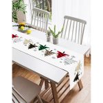 - SuetRunner-8621-Gorsel2 - Realhomes Realhomes Beyaz Zemin Üzerinde Ekoseli Çamağacı Desenli Dijital Baskılı Özel Tasarım Süet Runner Realhomes