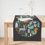 - SuetRunner-8622-Gorsel1 - Realhomes  Realhomes Pastel Zemin Üzerinde Yılbaşı Desenli  Dijital Baskılı Özel Tasarım Süet Runner Realhomes