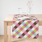 Realhomes Özel Tasarım Dijital Baskılı Süet Runner Realhomes