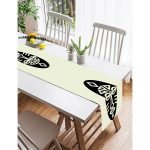 Realhomes Renkli Zemin Üzerinde Onedraw Çizimli Yerli Silüeti Dijital Baskılı Özel Tasarım Süet Runner Realhomes