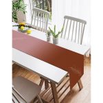 Realhomes Renkli Zemin Üzerinde Yaprak Desenli Dijital Baskılı Özel Tasarım Süet Runner Realhomes