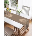 Realhomes Renkli Zemin Üzerinde Onedraw Çizimli Bayan Silüeti Dijital Baskılı Özel Tasarım Süet Runner Realhomes