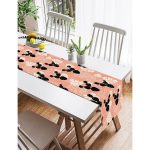 - SuetRunner-8859-Gorsel2 - Realhomes  Realhomes Renkli Zemin Üzerinde Yaprak Desenli Dijital Baskılı Özel Tasarım Süet Runner Realhomes