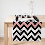 - SuetRunner-8906-Gorsel1 - Realhomes Realhomes Mermer Zeminli Renkli Geometrik Zigzag Desenli Dijital Baskılı Özel Tasarım Süet Runner Realhomes