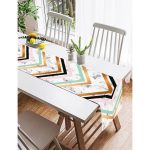 - SuetRunner-8908-Gorsel2 - Realhomes  Realhomes Renkli Geometrik Desenli Mermer Motifli Dijital Baskılı Özel Tasarım Süet Runner Realhomes