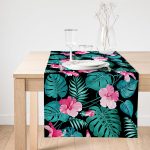 - SuetRunner-912-Gorsel1 - Realhomes  Realhomes Çiçek Desenli Dijital Baskılı Özel Tasarım Süet Runner Realhomes