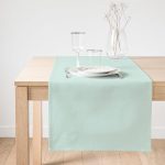 - SuetRunner-958-Gorsel1 - Realhomes  Realhomes Mint Yeşili Renkl Dijital Baskılı Dekoratif Özel Tasarım Süet Runner Realhomes