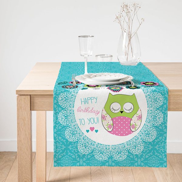 - SuetRunner-99-Gorsel1 - Realhomes  RealHomes Zigzag Flamingo Tasarımlı Dijital Baskılı Dekoratif Süet Runner Realhomes