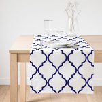 - SuetRunner-lacivertogea-Gorsel1 - Realhomes  Realhomes Lacivert Ogea Desenli Dijital Baskılı Özel Tasarım Süet Runner Realhomes