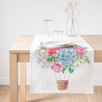 RealHomes Dijital Baskılı Dekoratif Özel Tasarım Süet Runner Realhomes