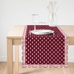 RealHomes Özel Tasarım Dijital Baskılı Dekoratif Süet Runner Realhomes