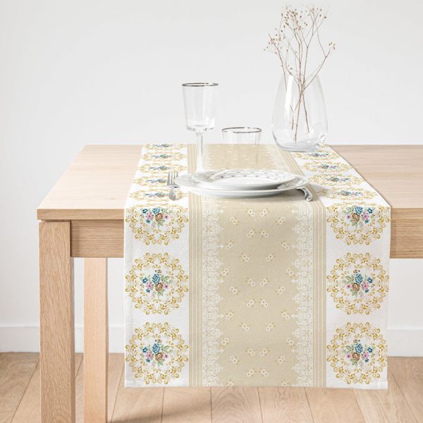 - SuetRunner-real229-Gorsel1 - Realhomes  RealHomes Çiçek Desenli Dijital Baskılı Özel Tasarım Süet Runner Realhomes