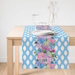 - SuetRunner-real23-Gorsel1 - Realhomes  RealHomes Çiçek Desenli Dijital Baskılı Özel Tasarım Süet Runner Realhomes