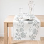 RealHomes Özel Tasarım Dijital Baskılı Dekoratif Süet Runner Realhomes