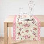 RealHomes Özel Tasarım Dijital Baskılı Dekoratif Süet Runner Realhomes