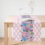 - SuetRunner-real25-Gorsel1 - Realhomes  RealHomes Çiçek Desenli Dijital Baskılı Özel Tasarım Süet Runner Realhomes