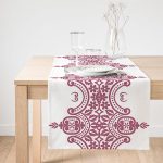 RealHomes Özel Tasarım Dijital Baskılı Dekoratif Süet Runner Realhomes