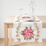 RealHomes Özel Tasarım Dijital Baskılı Dekoratif Süet Runner Realhomes