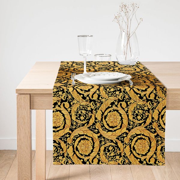 - SuetRunner-real266-Gorsel1 - Realhomes  RealHomes Çiçek Desenli Dijital Baskılı Özel Tasarım Süet Runner Realhomes