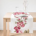 RealHomes Özel Tasarım Dijital Baskılı Dekoratif Süet Runner Realhomes