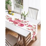 RealHomes Özel Tasarım Dijital Baskılı Dekoratif Süet Runner Realhomes