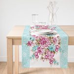 RealHomes Özel Tasarım Dijital Baskılı Dekoratif Süet Runner Realhomes