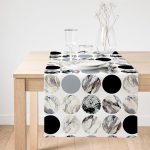 RealHomes Geometrik Desenli Dijital Baskılı Özel Tasarım Süet Runner Realhomes